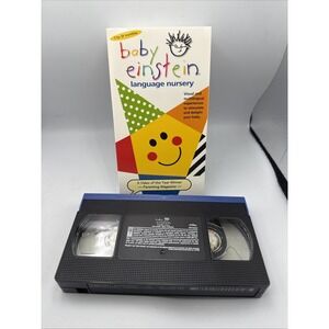 Baby Einstein: Language Nursery VHS Tape 2002 Ages 1-18 Months Educational Film